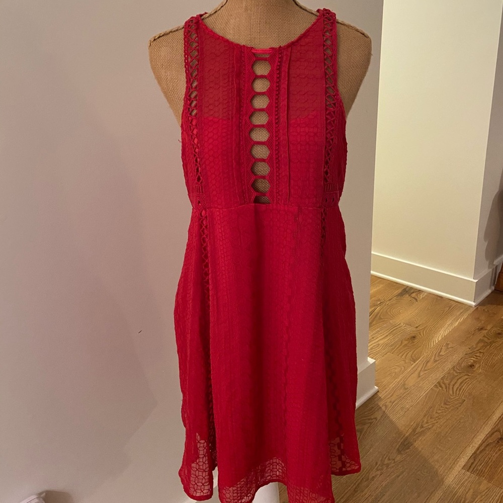 Free People Lace Mini Dress